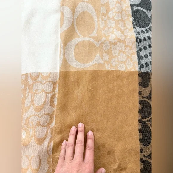 Coach Pattern Patch Monogram Scarf - Picture 9 of 12